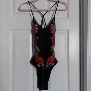 New Stella Luce floral embroidered bodysuit